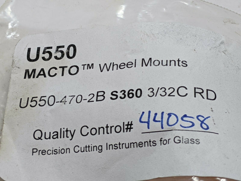 MacInnes U550-470-2B S360 3/32C RD Macto Wheel Mount - Maverick Industrial Sales