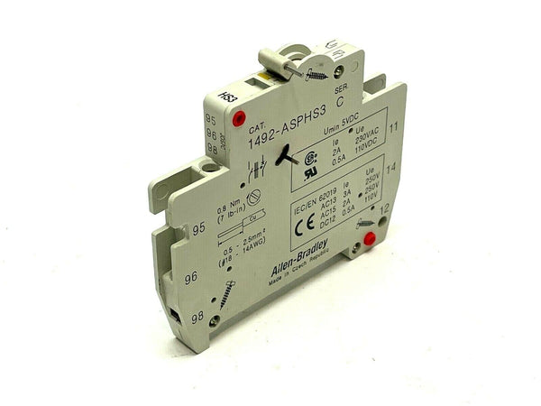 Allen Bradley 1492-ASPHS3 Ser. C Signal Auxiliary Switch - Maverick Industrial Sales