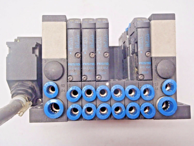 Festo Valve Terminal, CPA10-VI 6 Valve Positions (2) EMPTY (4) 173520 w/(4) B102 - Maverick Industrial Sales