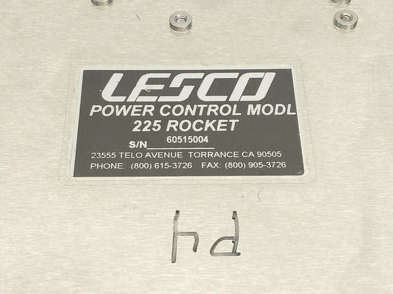 Lesco VRM2002 225 Rocket Cure UV Curing Power Control Module NO POWER - Maverick Industrial Sales