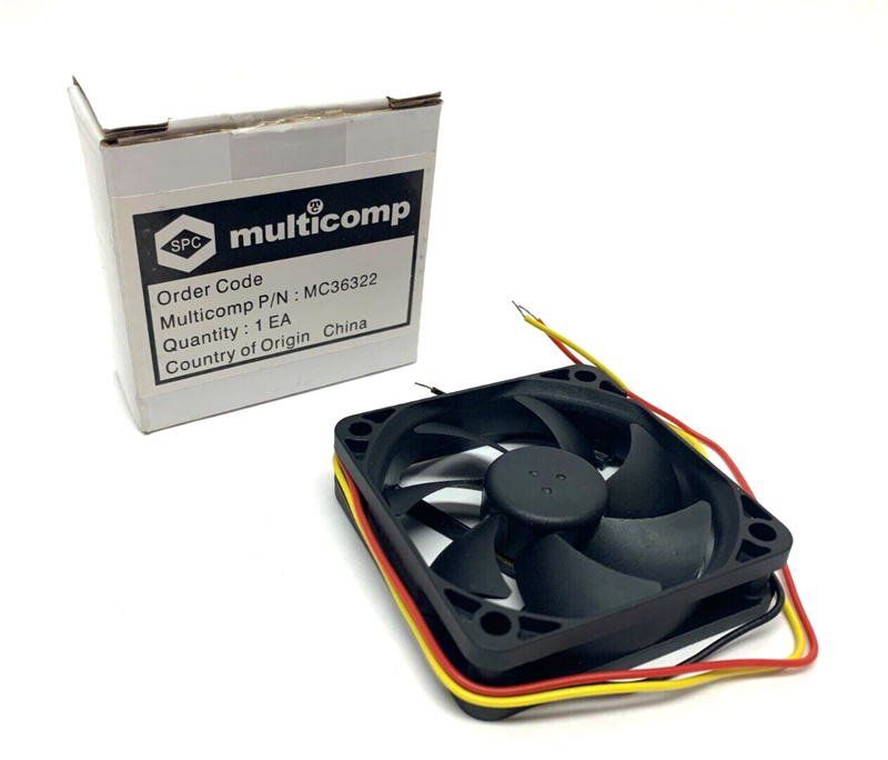 Multicomp MC36322 Axial Fan DC12V 0.16A - Maverick Industrial Sales