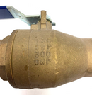 Nibco NJ998HD 2" Two Piece Ball Valve Lead Free Brass SP-110 Handle S-FP600A - Maverick Industrial Sales