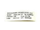 Williams Wireless Alpha 520 Circuit Board for Dual Speed Button - Maverick Industrial Sales
