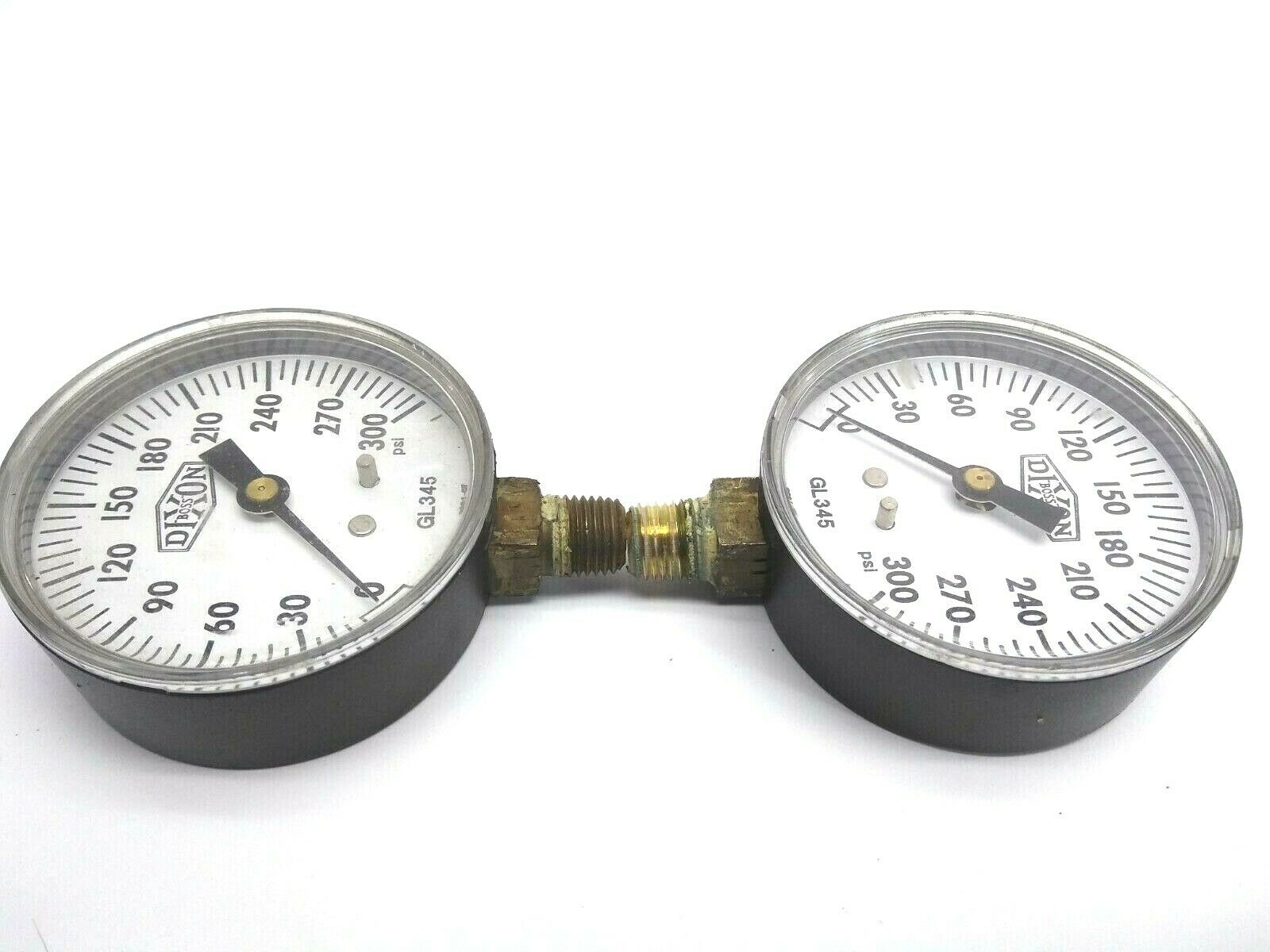 Dixon BOSS GL345 0-300 PSI Pressure Gauge, LOT OF 2 - Maverick Industrial Sales