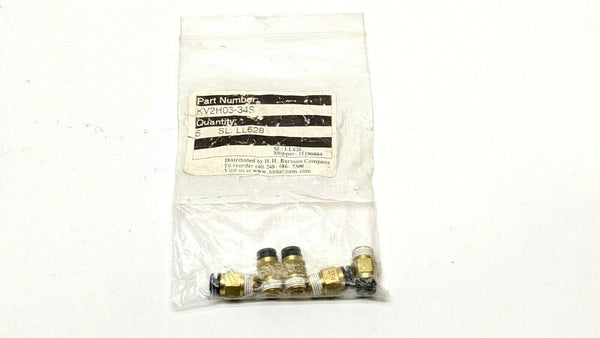 SMC KV2H03-34S Male Connector Fitting LOT OF 5 - Maverick Industrial Sales