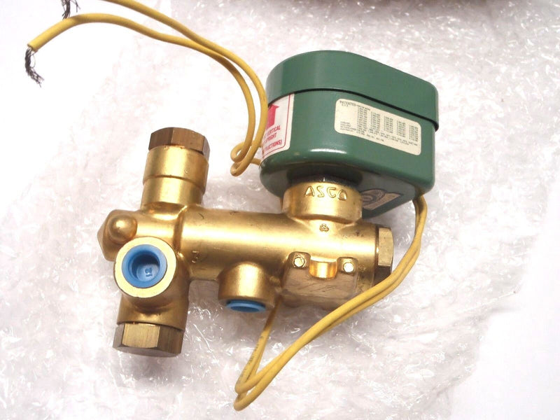 Asco Red Hat 8300D16F 120/60AC 3 Way Brass 1/4" Inch Solenoid Valve NC - Maverick Industrial Sales