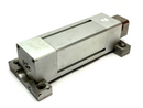 SMC MGZL63TN-100-Y7PV Non-rotating Double Power Pneumatic Cylinder w/ Mounts - Maverick Industrial Sales