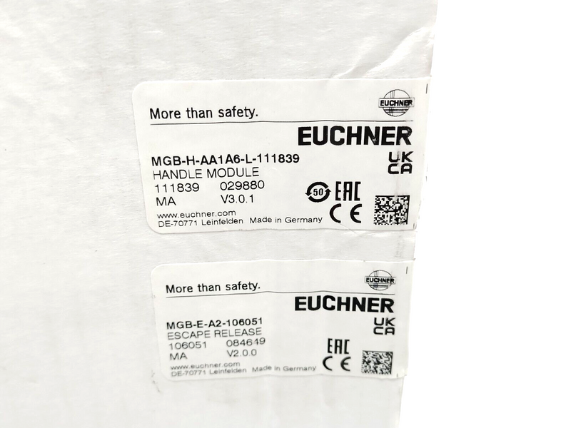 Euchner MGB-H-AA1A6-L-111839 Handle Module MGB-E-A2-106051 Escape Release Module - Maverick Industrial Sales