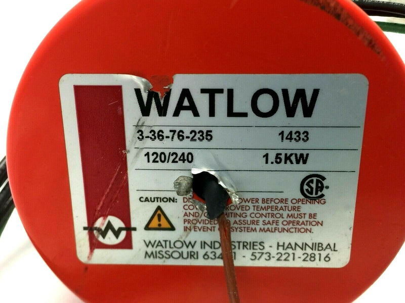 Watlow 3-36-76-235 1-1/4" Screw Plug Immersion 19 " Stainless Element 120V 1.5KW - Maverick Industrial Sales