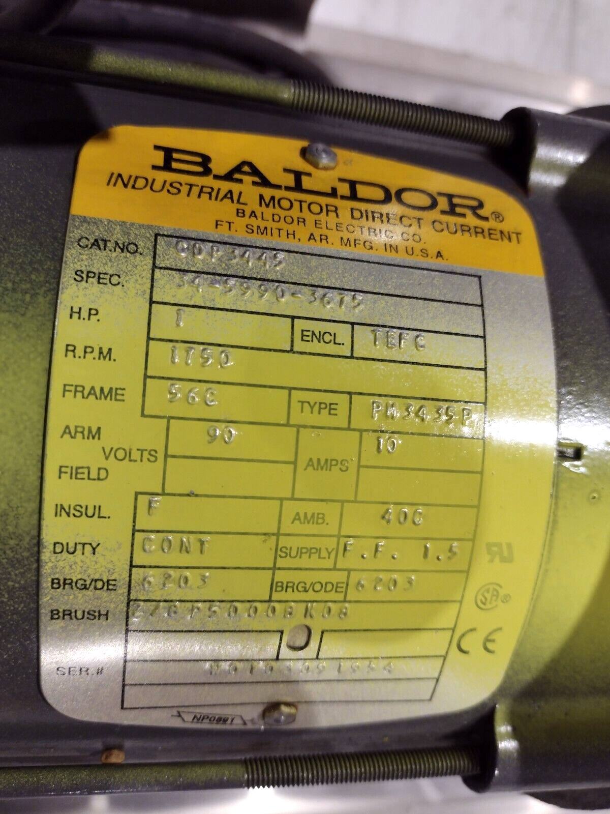Plymouth Pump & Systems CO PV37-BB1.0-12S20, Baldor 34-5990-3675 & Speed Control - Maverick Industrial Sales