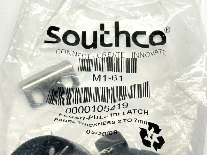 Southco M1-61 Flush Pull Latch Black - Maverick Industrial Sales