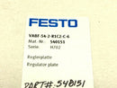 Festo VABF-S4-2-R1C2-C-6 Regulator Plate 540151 - Maverick Industrial Sales