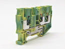 Phoenix Contact Typ PT 6-TWIN-PE Terminal Block Green Yellow LOT OF 4 - Maverick Industrial Sales