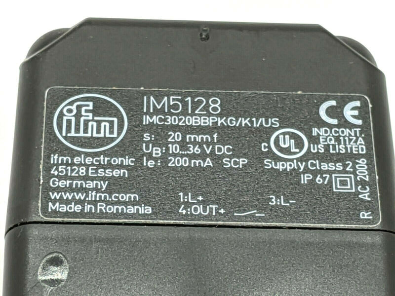 IFM IM5128 Inductive Sensor IMC3020BBPKG/K1/US - Maverick Industrial Sales