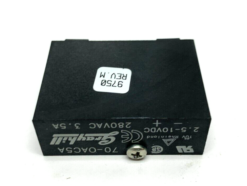 Grayhill 70-OAC5A Input Relay Module 2.5-10VDC 3.5A 280VAC - Maverick Industrial Sales