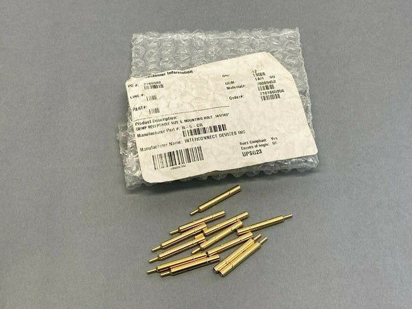 Interconnect R-5-CR Crimp Receptacle Size 5, Mounting Hole .141/143" LOT OF 12 - Maverick Industrial Sales