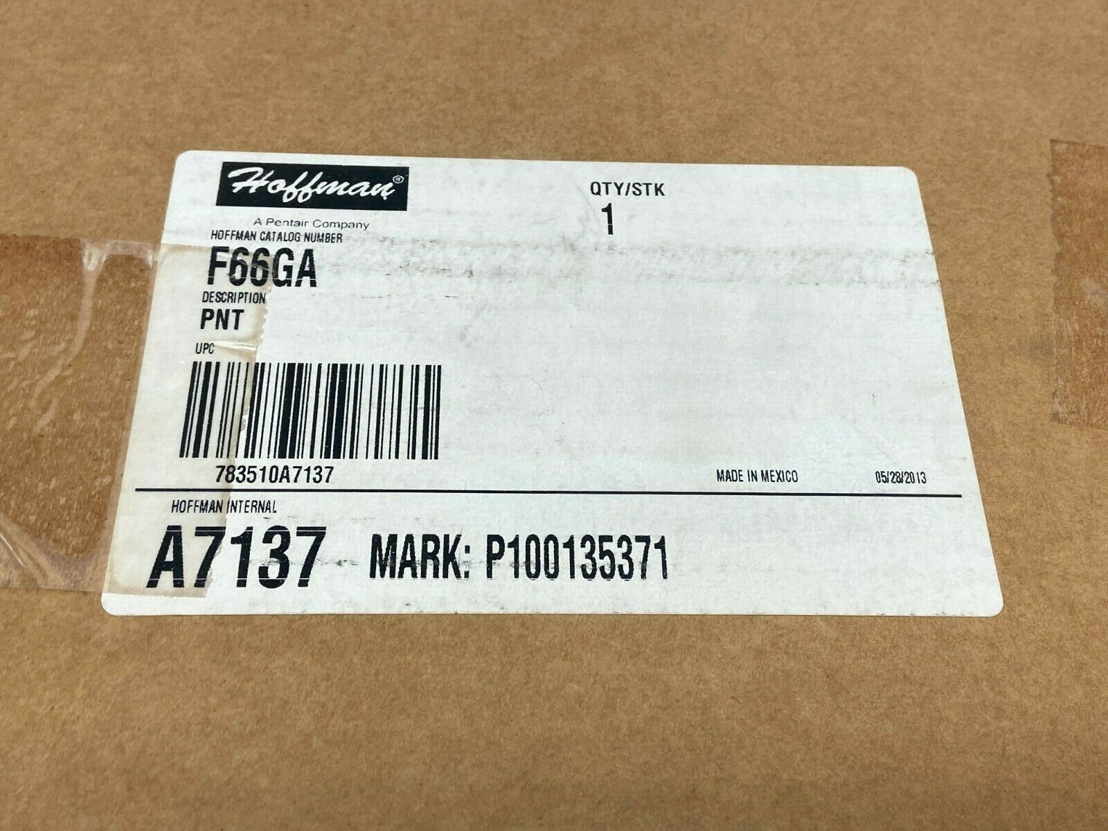 Hoffman F66GA Telescope Fitting Gray 15" x 6" x 6" A7137 - Maverick Industrial Sales