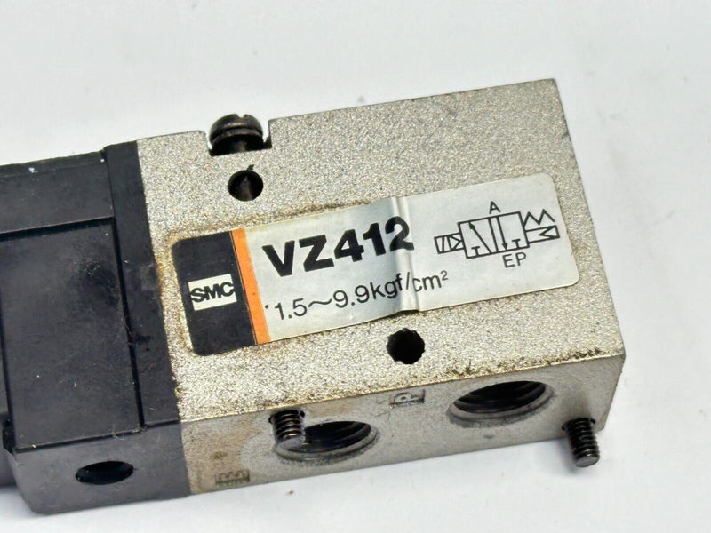 SMC VZ412 3-Port Pneumatic Body Ported Solenoid Valve w/ 24VDC Coil LOT OF 2 - Maverick Industrial Sales