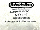 Adaptaflex B/050-M20/TC Adaptor 1/2" NPT to M20 PKG OF 10 - Maverick Industrial Sales