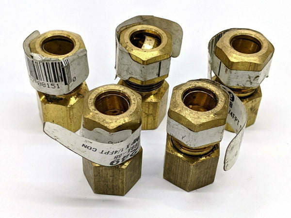 3/8 COMP X 1/4 FPT Connector 41249 AB66A-6B LOT OF 5 - Maverick Industrial Sales