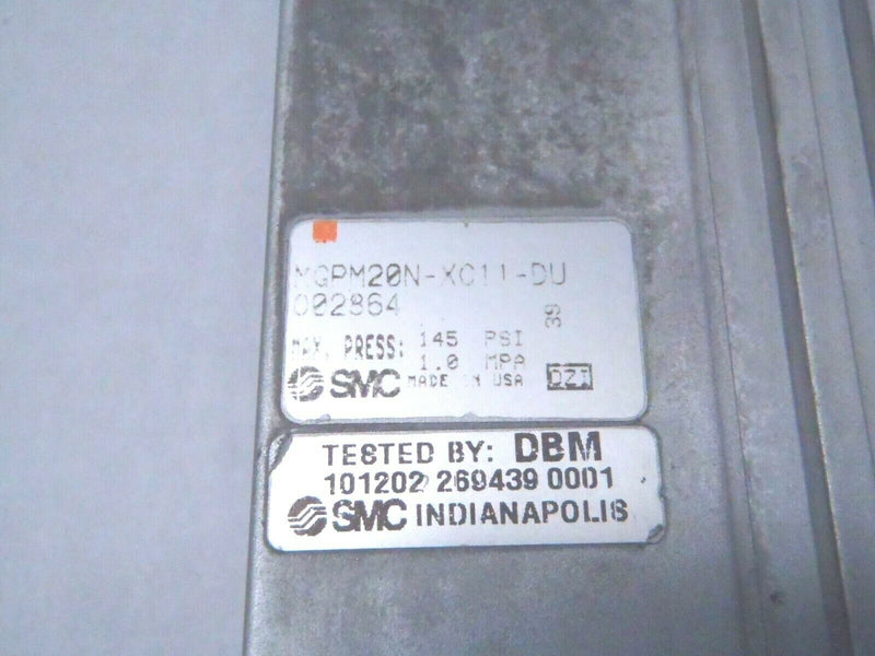 SMC MGPM20N-XC11-DU022864 Pneumatic Cylinder145 MAX PSI - Maverick Industrial Sales