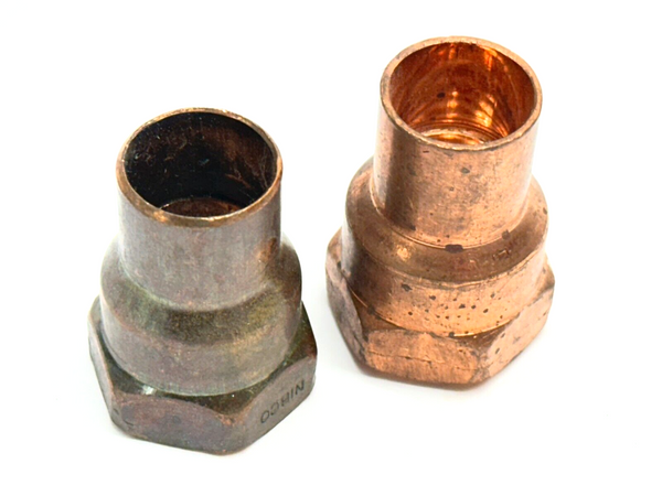 1/2" Female Adapter Fitting C x F Copper LOT OF 2 - Maverick Industrial Sales