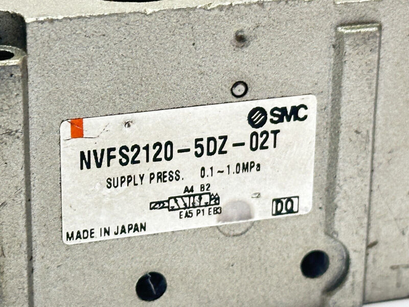SMC NVFS2120-5DZ-02T Pneumatic Solenoid Valve 5-Port w/ DC21-26V NO PLUG - Maverick Industrial Sales