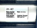 Lin-Act AD207558-A Pneumatic Cylinder 1-1/4" Stroke 200PSI - Maverick Industrial Sales