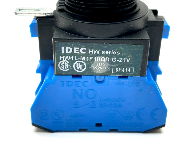 IDEC HW4L-M1F10QD-G-24V Illuminated Start/Reset Pushbutton Green - Maverick Industrial Sales