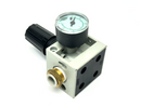 Numatics R22R-04 Pneumatic Regulator 1/2" NPT 0A5 w/ Pressure Gauge 0-60PSI - Maverick Industrial Sales