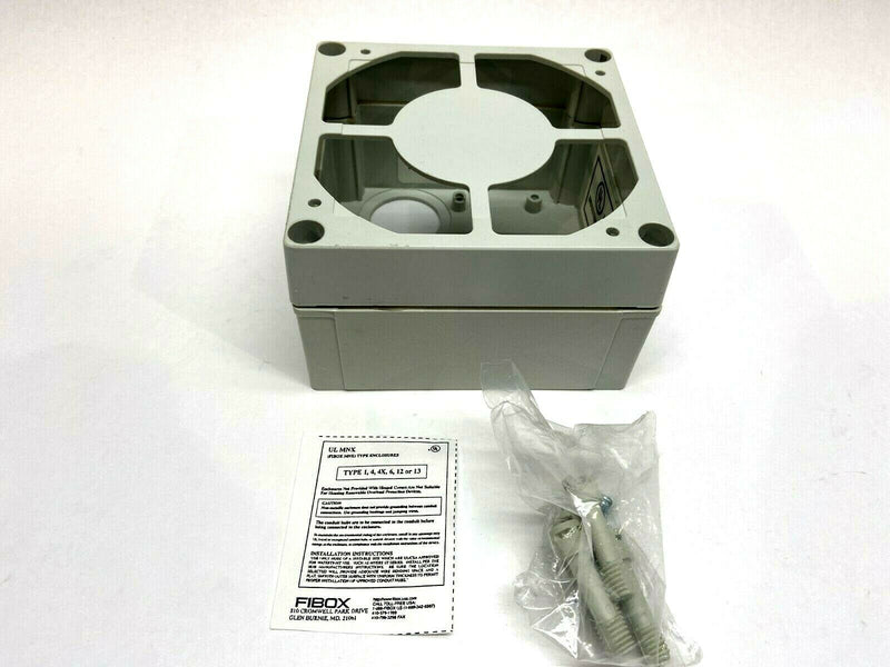 Fibox UL PC 125/75 HG Enclosure 6411308 Gray 130x130x75 - Maverick Industrial Sales