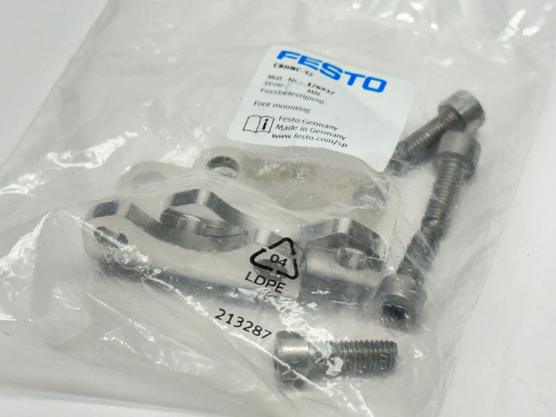 Festo CRHNC-32 Foot Mounting Bracket Hardware 176937 - Maverick Industrial Sales