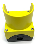 Siemens 3SU1801-0AAA00-0AC2 Yellow Push Button Enclosure w/ Protective Collar - Maverick Industrial Sales