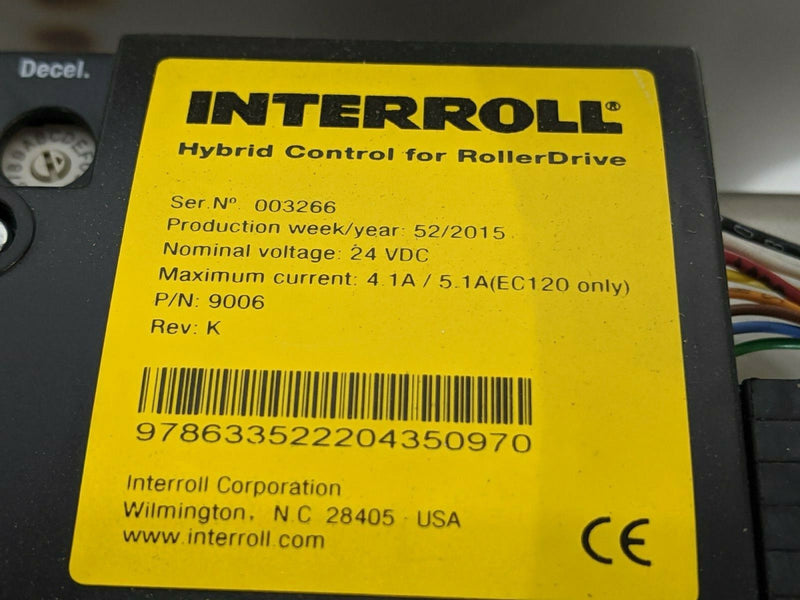 Interroll RollerDrive Lift Conveyor Module 9006  21-1/2” x 17-3/4”, 12" Rollers - Maverick Industrial Sales