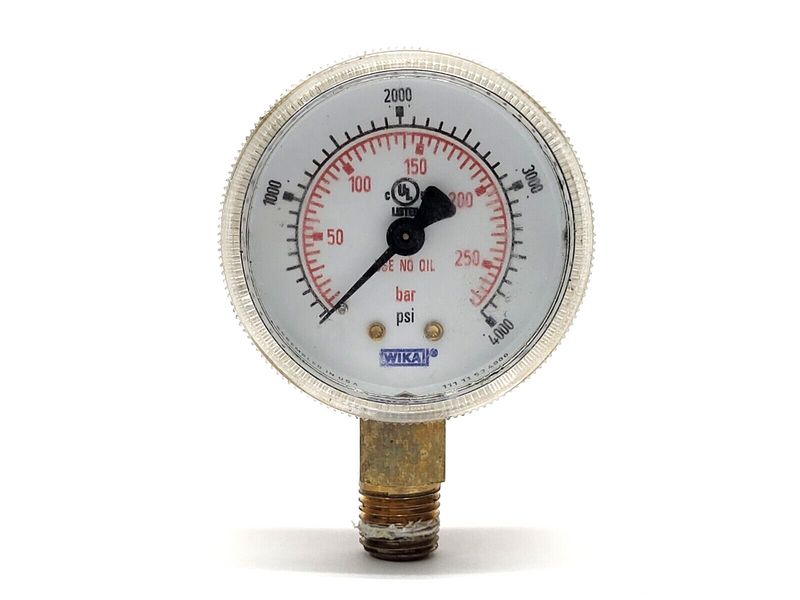 Wika 2763342-1 Pressure Gauge 0-4000PSI - Maverick Industrial Sales