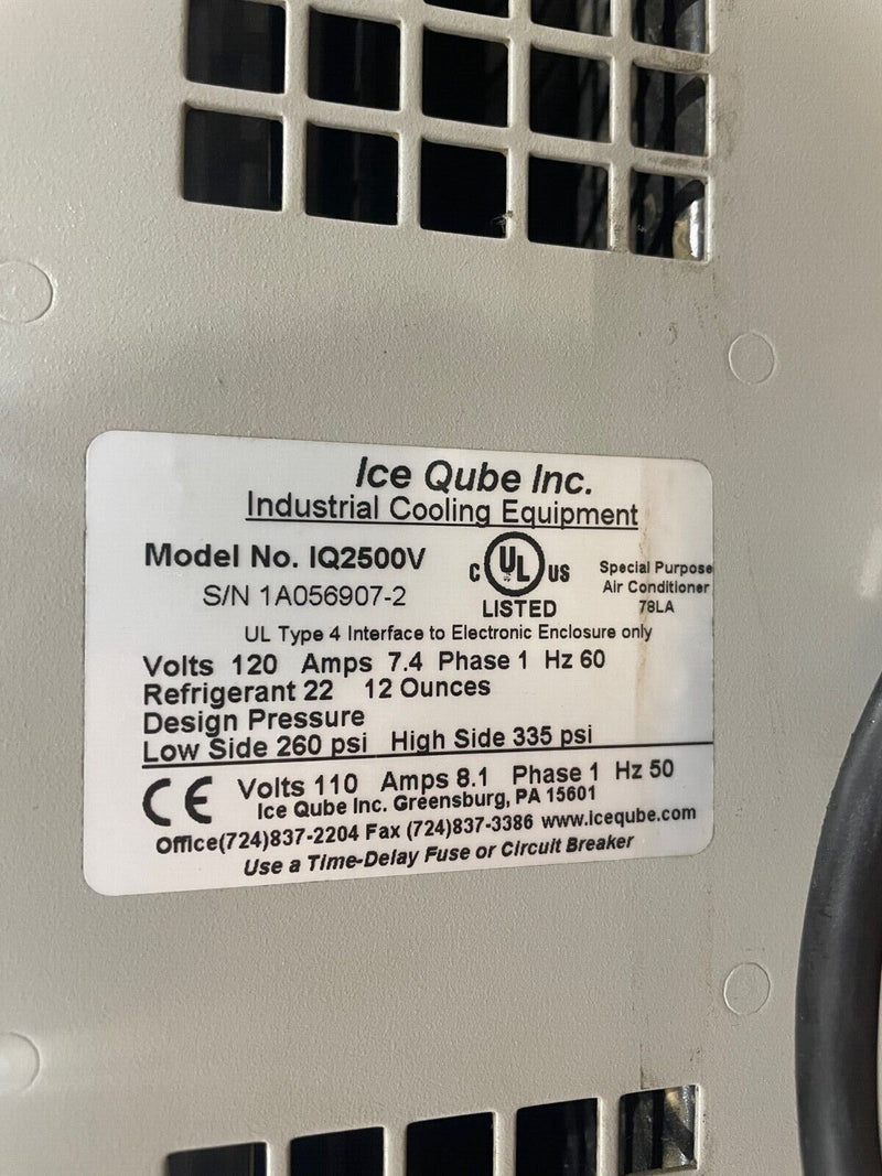 Ice Qube Inc. IQ2500V V-Series Air Conditioner, Enclosure Cabinet Cooling,  110V - Maverick Industrial Sales