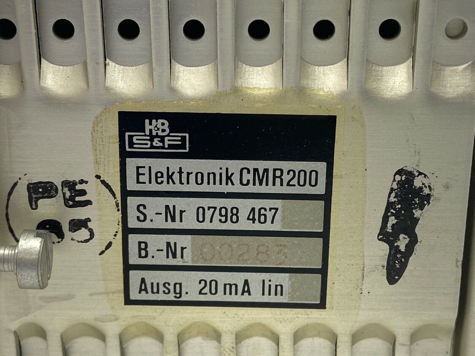 H & B S & F Elektronik CMR200 0630527 Measuring Transducer - Maverick Industrial Sales