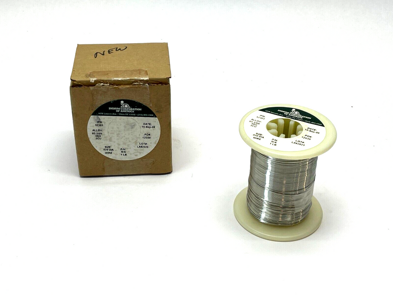 Indium 95.5SN 4AG .5CU Solder Wire .020 Diameter 52303 - Maverick Industrial Sales