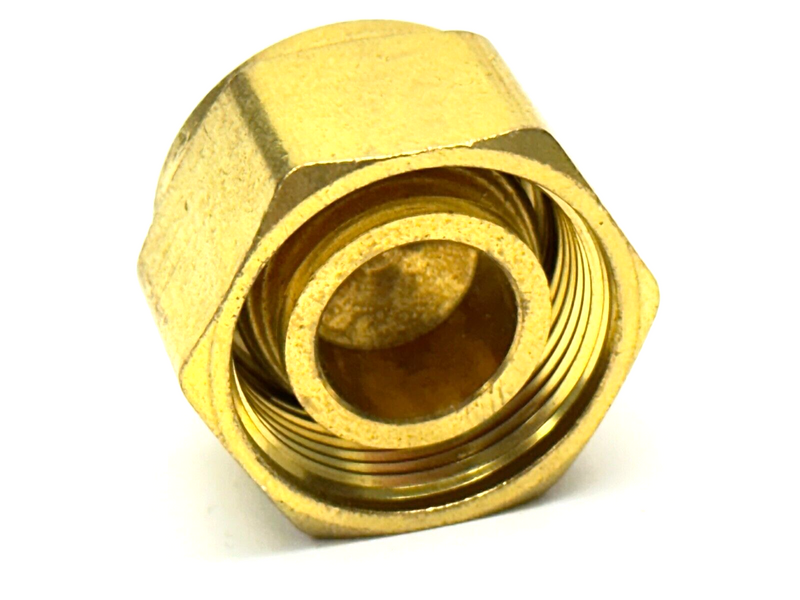 Parker 10BLP10-B 5/8" Compression Tube Brass Plug Cap - Maverick Industrial Sales