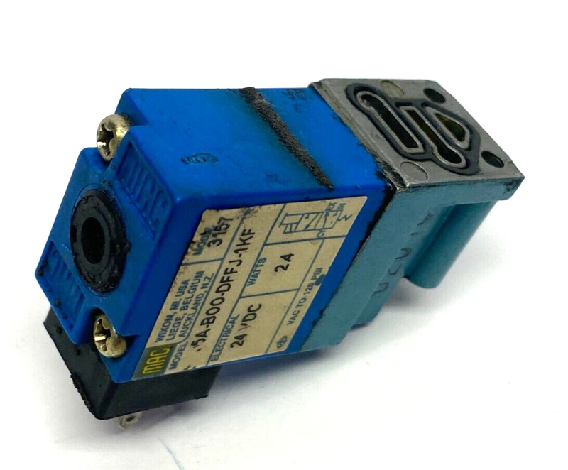 MAC Valves 35A-B00-DFFJ-1KF Direct Solenoid Operated 3-Way Poppet Valve - Maverick Industrial Sales