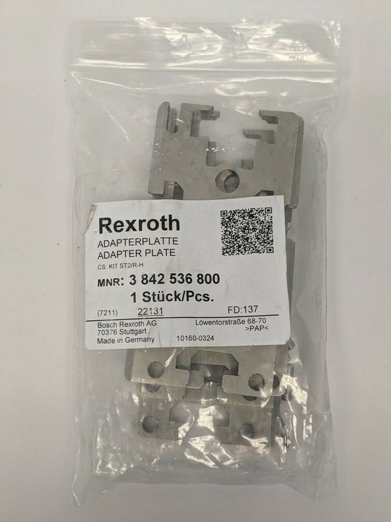 Bosch Rexroth 3842536800 Adapter Plate Kit ST2/R-H - Maverick Industrial Sales