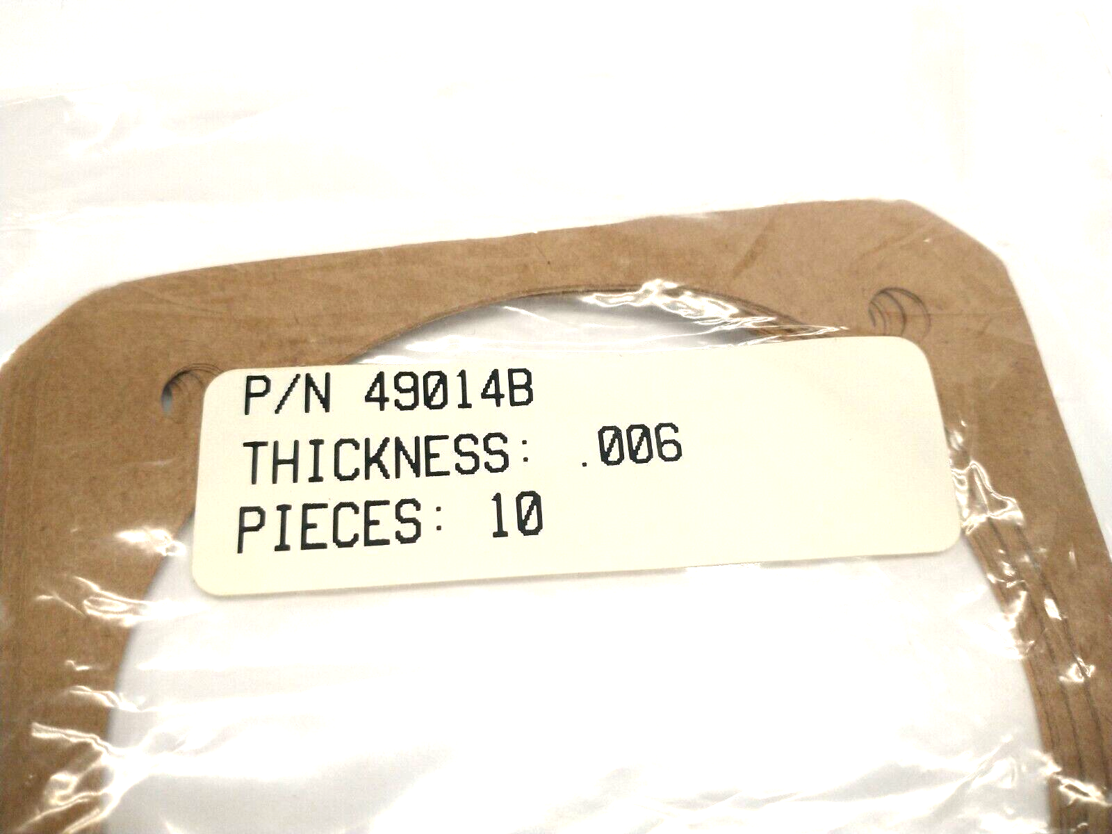 49014B Gasket 4.25" x 4.25" x .006" Thickness LOT OF 10 - Maverick Industrial Sales