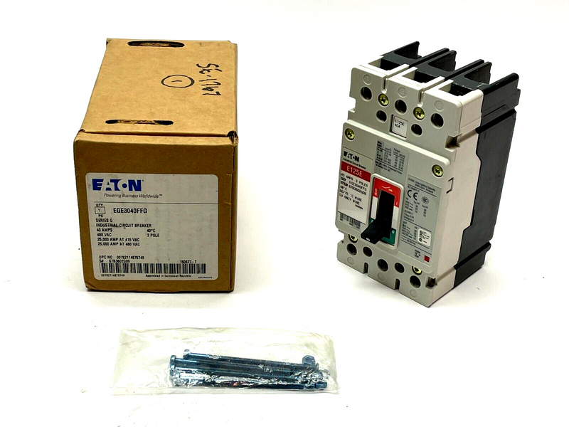 Eaton EGE3040FFG Industrial Circuit Breaker 40A 3-Pole 600Y/347VAC - Maverick Industrial Sales