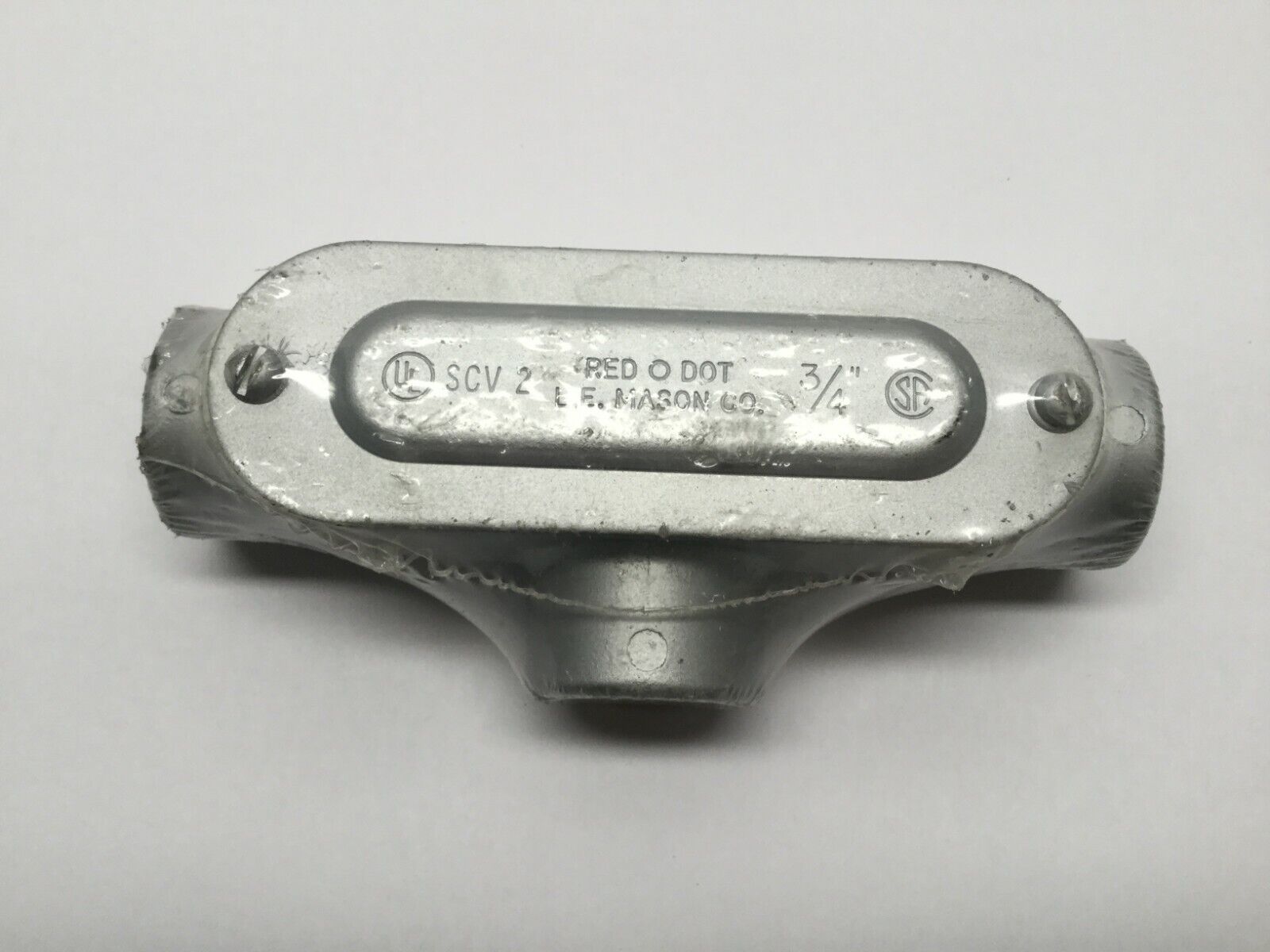Red Dot DAT-2-CG  3/4" T-Style Conduit Body Threaded W/ Cover & Gasket - Maverick Industrial Sales