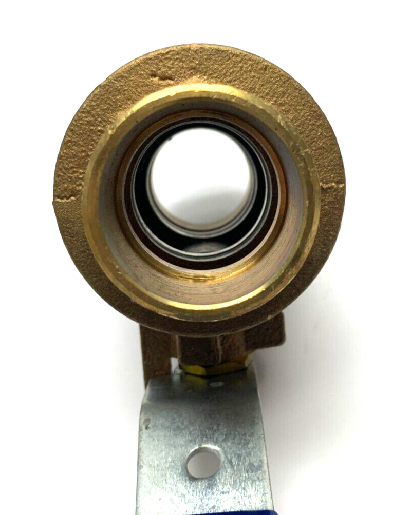 Nibco S-585-70 1-1/2" Two-Piece Bronze Ball Valve Solder End Connections - Maverick Industrial Sales