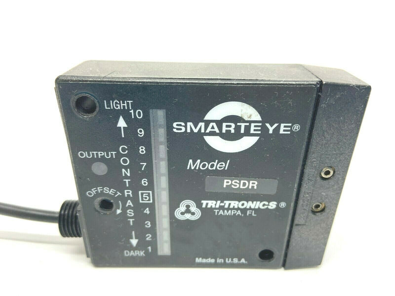 Tri-Tronics PSDR Smarteye PNP Photoelectric Sensor w/ F1 Fiber Optic Block - Maverick Industrial Sales