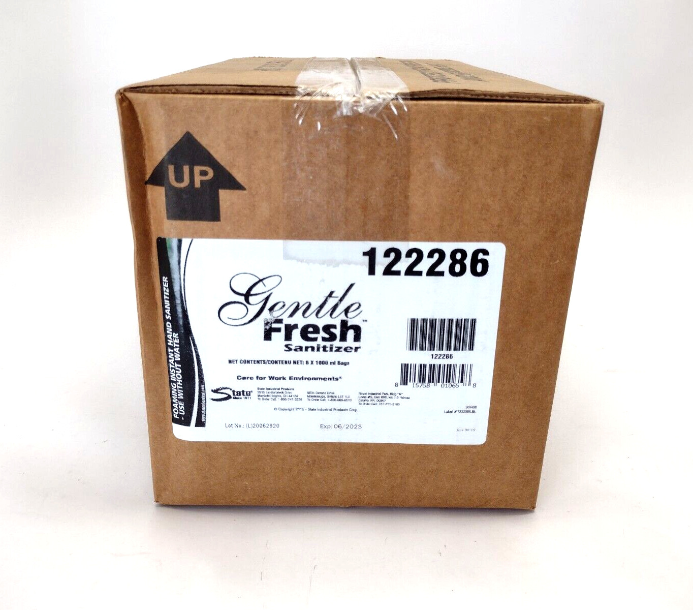 Gentle Fresh 122286 Foaming Non-Alcohol HS 1000ML *Expires 6/23* 75 Cases - Maverick Industrial Sales