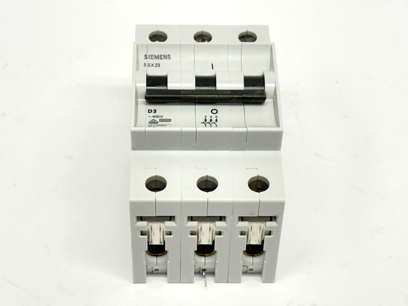 Siemens 5SX23-D3 Circuit Breaker 3A 400V 3-Pole - Maverick Industrial Sales