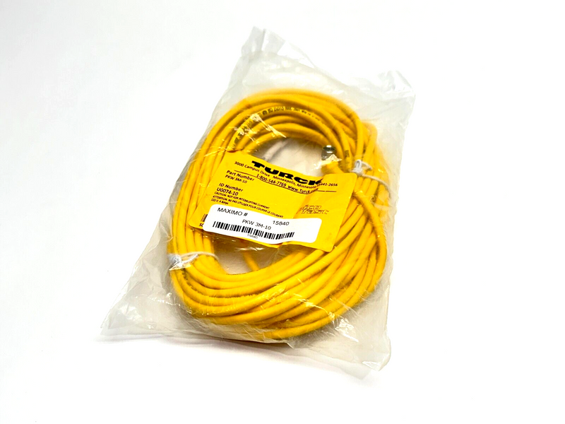 Turck PKW 3M-10 Pico Fast Actuator Sensor Cordset 10m U0074-10 - Maverick Industrial Sales