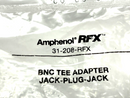 Amphenol 31-208-RFX BNC Tee Adapter Jack-Plug-Jack LOT OF 2 - Maverick Industrial Sales